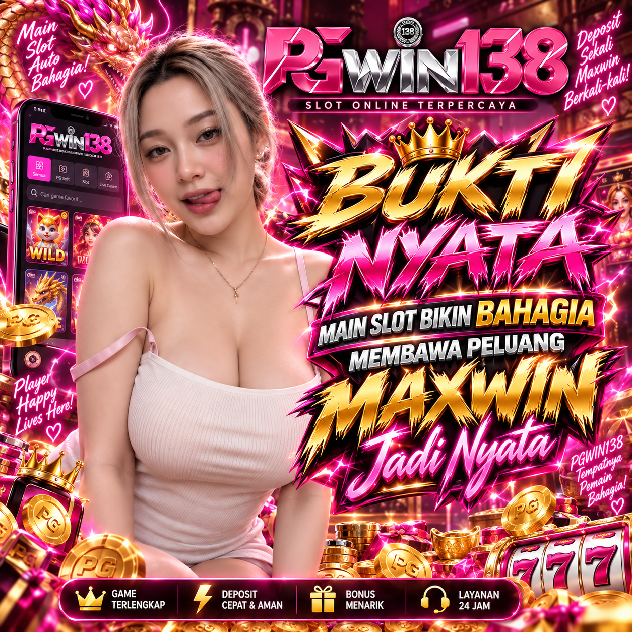 PGWIN138>> Bukti Nyata, Main Slot Bikin Bahagia Membawa Peluang Maxwin Jadi Nyata
